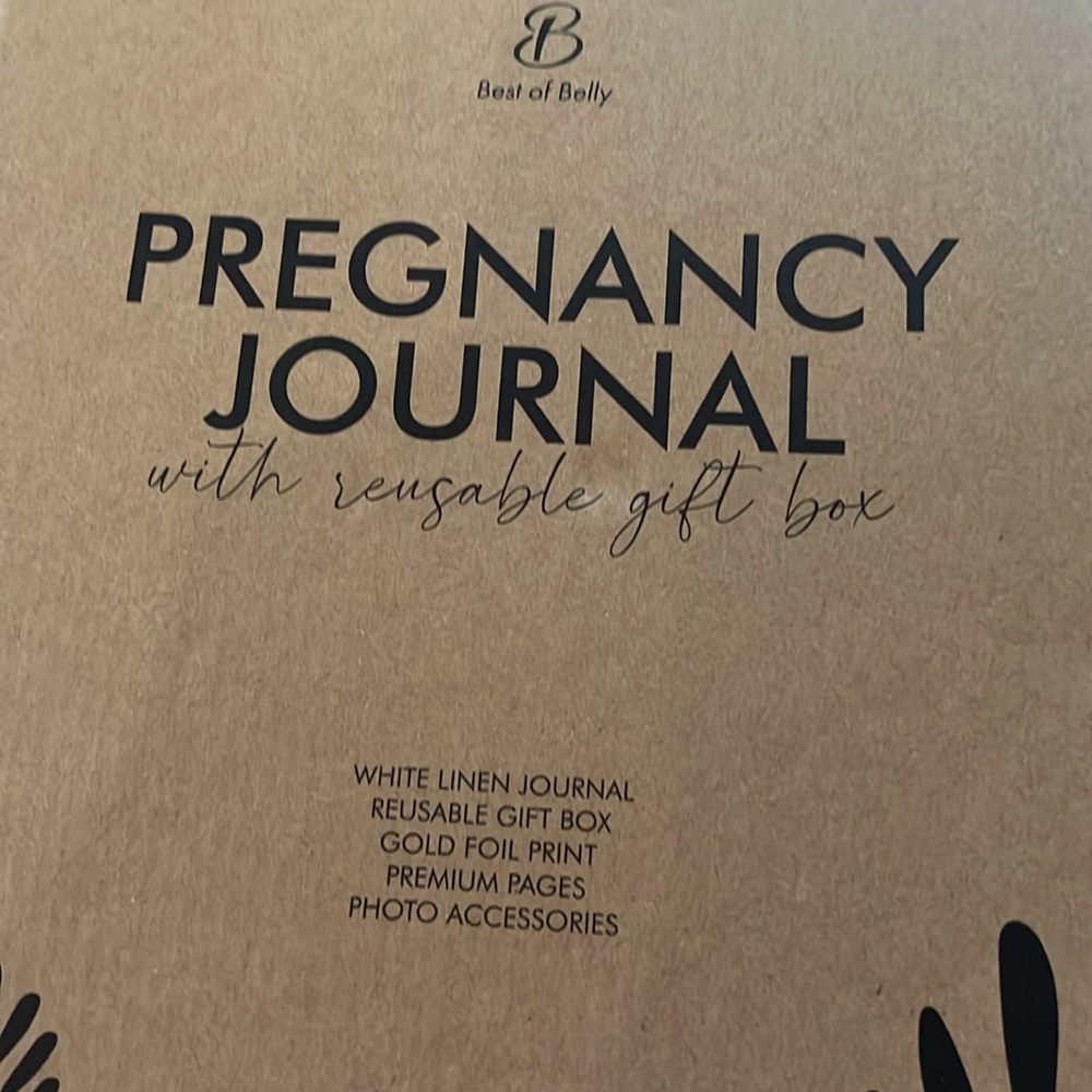 NWB. Gold Lettered Pregnancy Journal - Picture 7 of 8